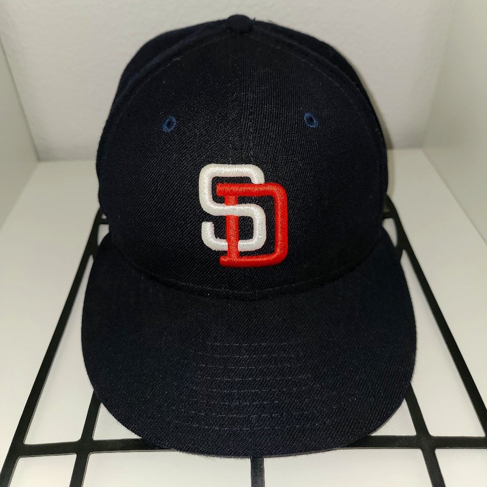 San Diego Padres Light Navy Orangeade Cooperstown AC New Era 59Fifty Fitted